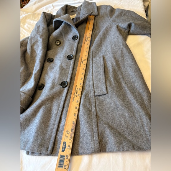 St. John’s Bay Wool Blend Charcoal Pea Coat Women’s 2X Double Breasted - Picture 10 of 12